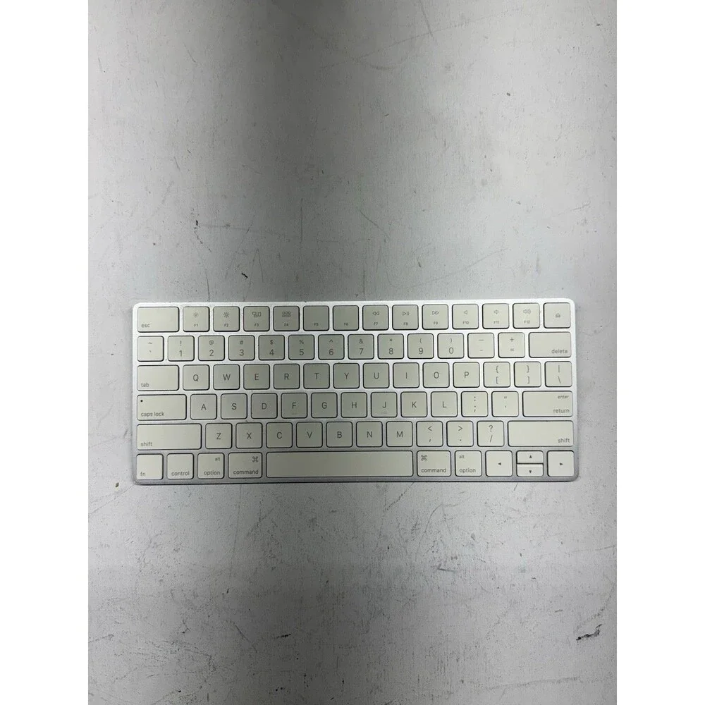Apple Magic Keyboard Model A1644 Silver & White Tested Works